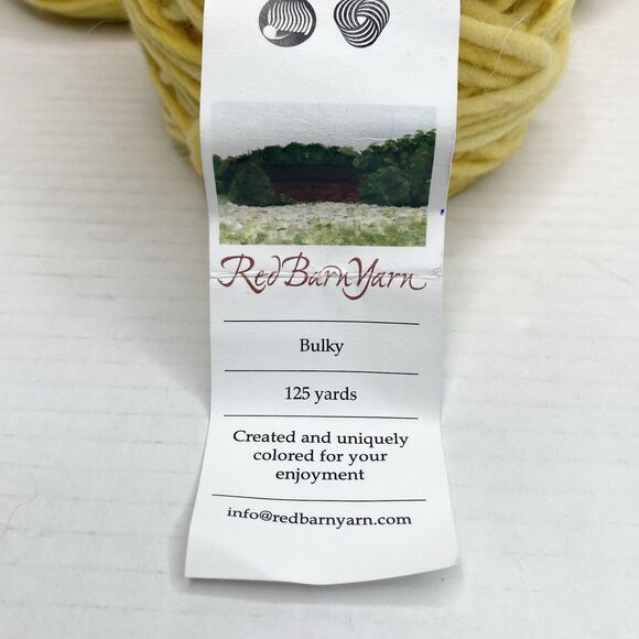 Red Barn Yarn Hand Painted Yellow Wool Mohair 125 yds 4 oz Bulky Lot of 3 - Picture 2 of 5